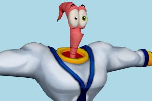 Earthworm Jim Earthworm, Jim, Earthworm-Jim, animal-character, character